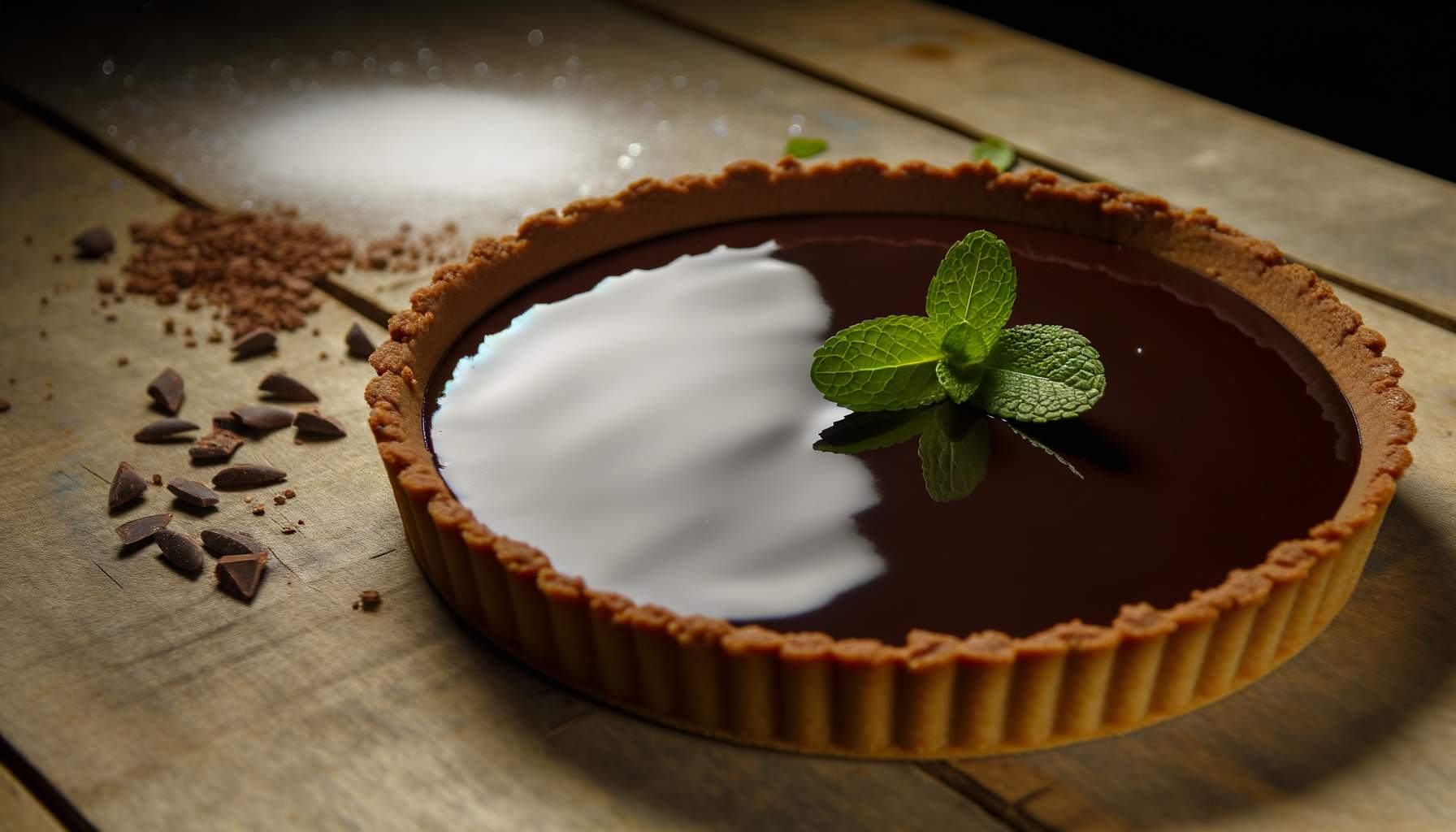 Délicieuse tarte au chocolat sans cuisson à petit prix